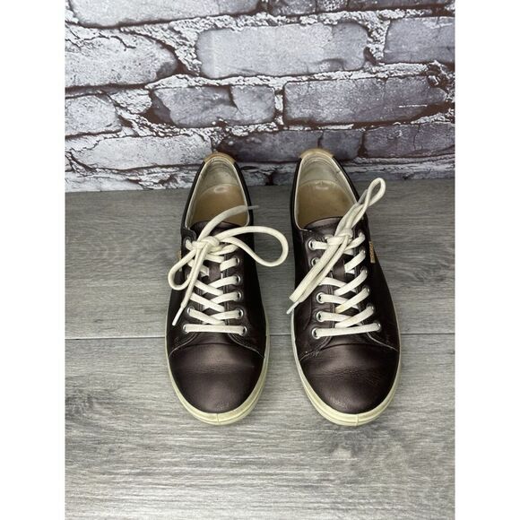 Ecco Soft 7 Purple Bronze Casual Lace Up Sneakers Shoes Women Sz 37EU/6.5M US - Picture 3 of 16